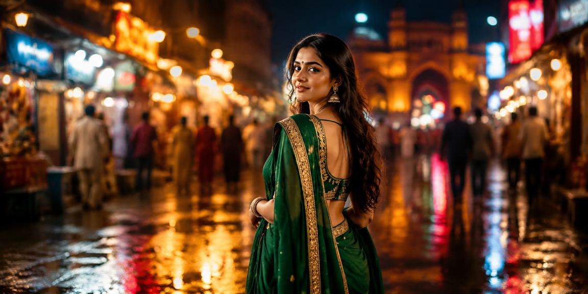 Indian lady enjoying mobile casino entertainment alongside cricket betting
