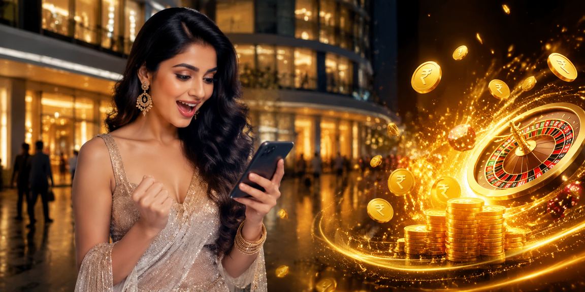 Indian rupee symbol and mobile casino app interface showing Aviator game